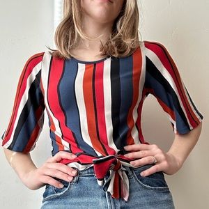Retro Striped Top size Small